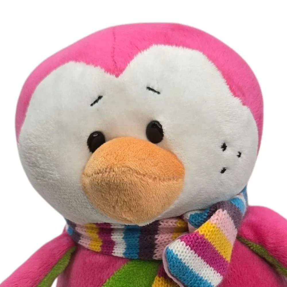 Ganz Penguins With Sox Plush Penguin Stuffed‎ Animal Knit Scarf Socks 9